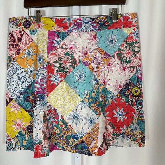 RipSkirt Hawaii Adjustable Wrap Skirt Sz XL Floral Patchwork Beach Resortwear - Picture 6 of 9